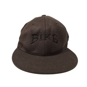 Lids Bike Brown Fitted Size 7 3/8 Baseball Alien Embroidered Wool Blend Hat